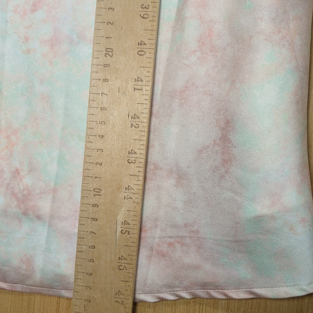 Skies Are Blue Midi Slip Dress Silky Pastel Tie Dye Feminine Romantic Women's XS - Picture 5 of 6